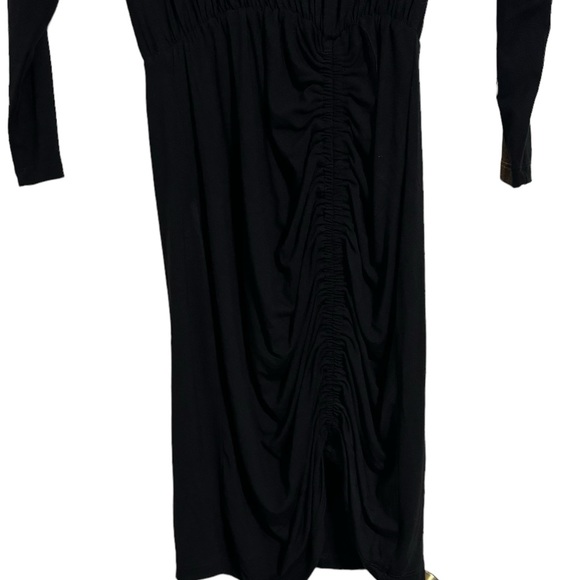 NWT FRAICHE BY J Ruched Turtleneck Long Sleeve Mini Dress Size Small - Picture 6 of 7